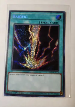 RA05-EN110 Raigeki Secret Rare 1st Ed YuGiOh - Image 1