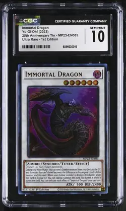 Immortal Dragon *CGC 10* POP 2 *Ultra Rare* MP23-EN085 * Yugioh - Image 1