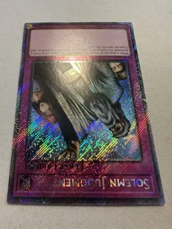 Yu-Gi-Oh! Solemn Judgment RA02-EN075 Platinum Secret Rare 1st Ed Near Mint - Image 2