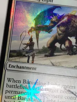Magic the Gathering MTG FNM Promo BANISHING LIGHT Foil LP/NM - Image 2