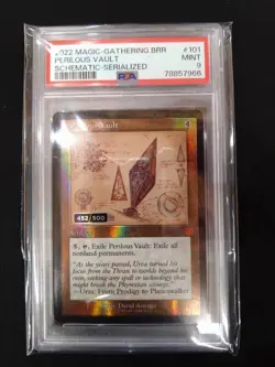 PSA9 MTG Perilous Vault BRR #101 Serial 178/500 MINT Magic: the Gathering - Image 1