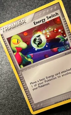 Energy Switch 84/115 MP Pokeball Holo Treecko Oddish Art Unseen Forces Pokemon! - Image 1