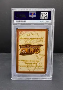 Portgas D. Ace c513 Hyper Battle Holo Carddass Bandai Rookie PSA 8 One Piece - Image 3