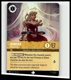 Disney Lorcana - Aurora - Holding Court (EPIC Foil) (206/204) - [Fabled] - Image 1