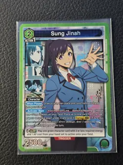 Union Arena UE17BT: SOLO LEVELING Sung Jinah UE17BT/SLG-1-044 Super Rare SR - Image 1