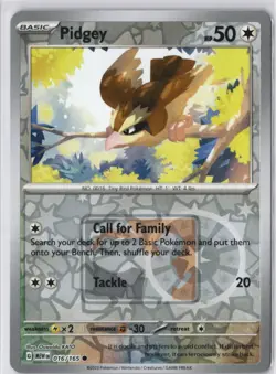 Pidgey 016/165 Pokemon League 151 STAMPED Promo NM Exclusive Pokemon Card - Image 1