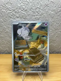 Pokemon TCG Espurr Rare Full Art Holo Card 095/088 English Purrfect Order - Image 1