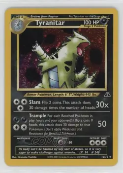 Tyranitar Holo Pokemon Neo Discovery #12 2001 - Image 1