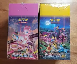 Pokemon TCG Chinese Nine Colors Gathering CS4aC & CS4bC Skinny Boxes Pair Boxes - Image 1