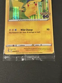 2022 Pokemon GO Pikachu Holo Promo Card 028/078 New Sealed - Image 3