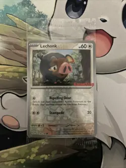Lechonk - 154/198 - Pokemon Scarlet Violet Base Gamestop SEALED Rare Card NM - Image 1