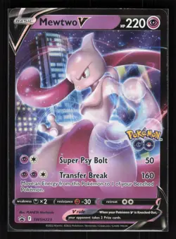 Mewtwo V Holo Promo Pokemon SWSH: Sword & Shield Promo Cards SWSH223 NM/LP - Image 1