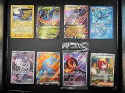 Pokemon TCG 8 Card Mixed Lot Modern & Mid Era Singles Holo Full Art NM/LP/MP/DMG - Image 1