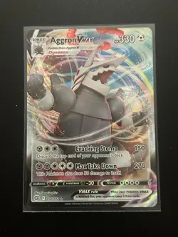 Aggron VMAX SWSH09: Brilliant Stars #097/172 Ultra Rare Pokemon Card - Image 1