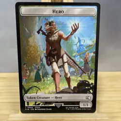 Hero Knight Double-Sided Token 2 10 Final Fantasy MTG Regular NM - Image 1