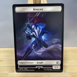 Hero Knight Double-Sided Token 2 10 Final Fantasy MTG Regular NM - Image 2