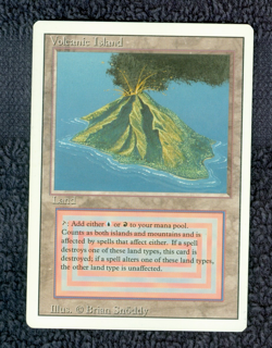 VOLCANIC ISLAND dual land Revised Edition Magic the Gathering Unplayed NM-M - Image 1