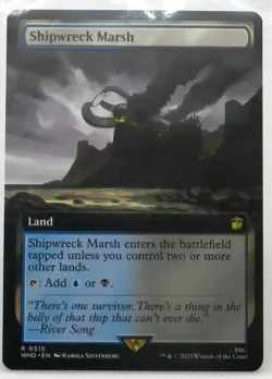 Shipwreck Marsh (Extended Art) Doctor Who, MTG Magic the Gathering, REG (515) - Image 1