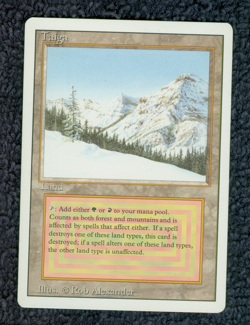 TAIGA dual land Revised Edition Magic the Gathering Unplayed Near Mint-Mint - Image 1