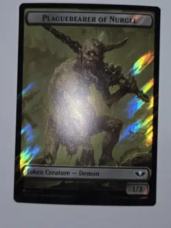 MTG Plaguebearer of Burgle Warhammer 40K 015/023 Surge Foil Token - Image 2