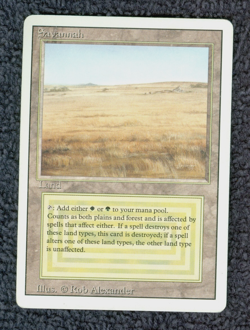 SAVANNAH rare REVISED EDITION Magic the Gathering MP - Image 1