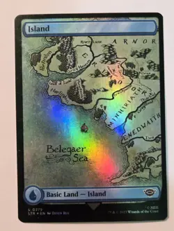 MTG Island LOTR: The Battle for Middle-Earth 0275 Foil Land - Image 2
