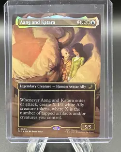 Aang and Katara (Borderless) Avatar: The Last Airbender: Eternal-Legal Foil - Image 1