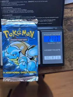 Factory Sealed HEAVY 21.17g Pokemon 1999 Base Set Blastoise Pack HEAVYU - Image 1