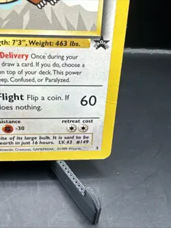 Dragonite – Wizards Black Star Promo #5 – Kids WB Pokemon First Movie (1999) - Image 3