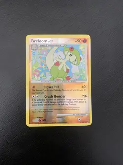 2009 Pokemon Supreme Victors Reverse Holo Breloom Lp Small White Spots And Edge - Image 1