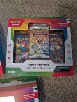 3 Pokemon First Partner Illustration Collection Series 1 - FACTORY SEALED - Image 3