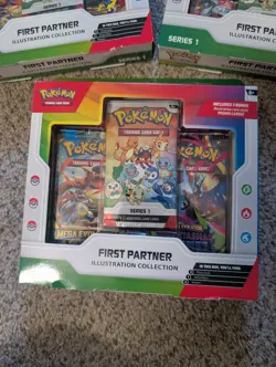 3 Pokemon First Partner Illustration Collection Series 1 - FACTORY SEALED - Image 4