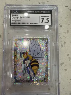 1998 Pokemon Merlin Series 1 #15 Beedrill CGC 7.5 - Image 1