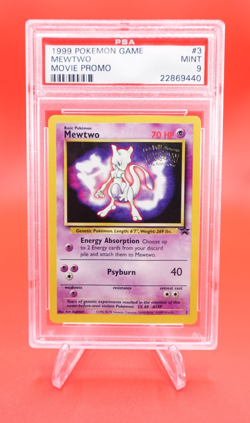 Mewtwo 1999 Pokemon Game Movie Promo #3 PSA 9 Mint - Image 1