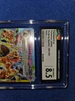 Pokemon Palossand ex Surging Sparks 091/191 Holo CGC 8.5 2024 EN - Image 2