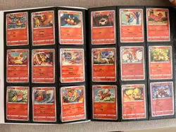 Pokemon S-Chinese Cards Lot 18pcs Fire-type Pokemon Common Card lot Victini NM - Image 1