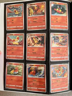 Pokemon S-Chinese Cards Lot 18pcs Fire-type Pokemon Common Card lot Victini NM - Image 2