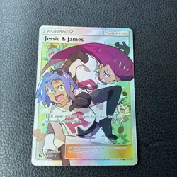 Jessie & James 68/68 Ultra Rare Hidden Fates Pokemon Near Mint - Image 1