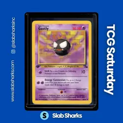 1999 POKEMON FOSSIL 1ST EDITION #33/62 GASTLY - Image 1