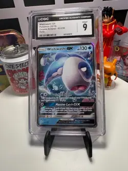🌊CGC 9 Wishiwashi GX – Cosmic Eclipse #63/236 | Pokemon GX Holo - Image 1
