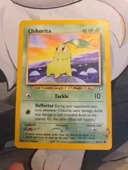 Pokemon! Chikorita - Unlimited Common - Neo Genesis - 53/111 - MP - Image 1