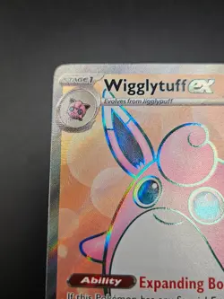 Wigglytuff ex 187/165 Pokemon 151 Full Art Card Scarlet & Violet Holo LP - Image 3