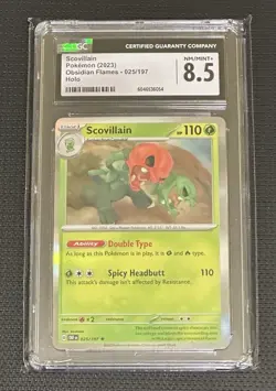 Pokemon Scovillain 025/197 Obsidian Flames Holo CGC 8.5 English - Image 1