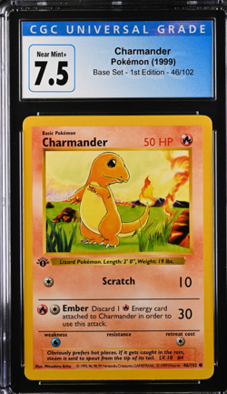 Charmander pokemon Base Set - 1st Edition Shadowless #46 - Image 1