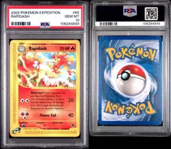 2002 POKEMON EXPEDITION #62 RAPIDASH PSA 10 - Image 3