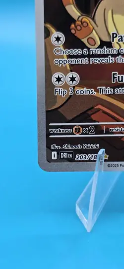 Team Rocket's Meowth 203/182 IR Pokemon TCG SV10: Destined Rivals - Near mint - Image 5