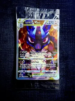 Pokemon SWSH291 - Black Star Promo Lucario VSTAR Full Art - Sealed - Image 1