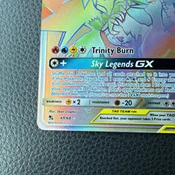 Pokemon Moltres & Zapdos & Articuno GX Rainbow Secret Rare Hidden Fates 69/68 NM - Image 2