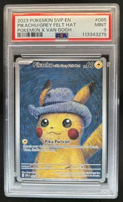 2023 Pokemon SV Black Star Promos Pikachu #085 PSA 9 - Image 1
