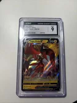 Pokemon TCG Tapu Koko v Sword & Shield Battle Styles Holo 50/163 CGC 9 - Image 1